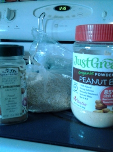 Oatbran, Cinnamon, Powdered Peanut Butter