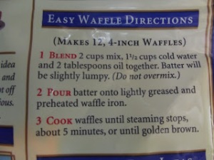 waffle directions
